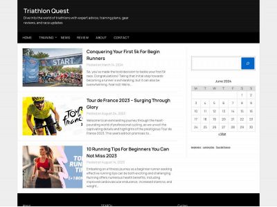 triathlonquest.com snapshot