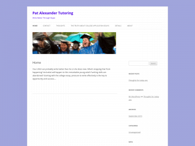 patalexandertutoring.com snapshot