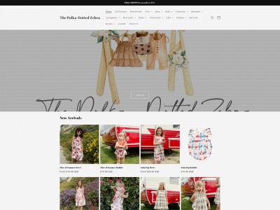 polkadottedzebraboutique.com snapshot