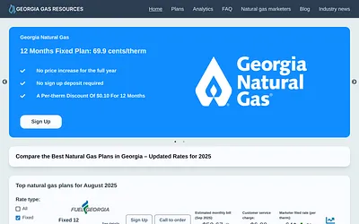 georgiagasresources.com snapshot