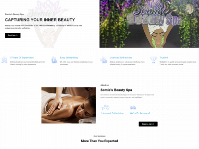 somiesbeautyspa.com snapshot