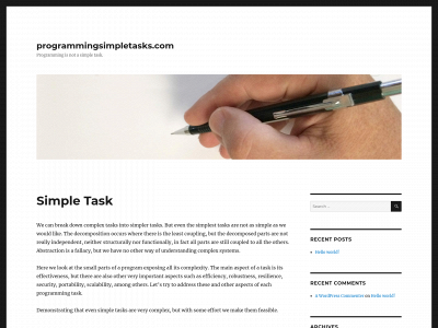 programmingsimpletasks.com snapshot