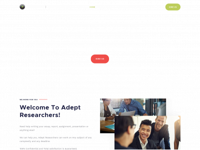 adeptresearchers.com snapshot