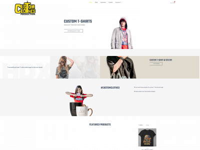 customclothesproduction.com snapshot