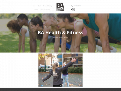 bahealthandfitness.com snapshot
