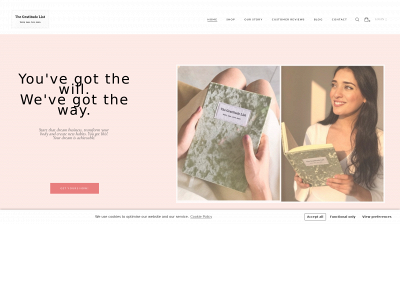 www.the-gratitude-list.com snapshot
