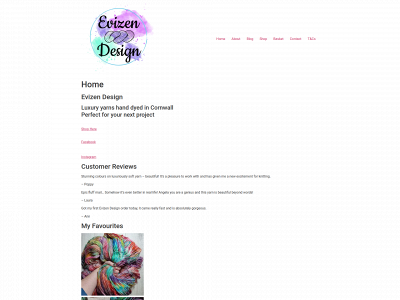 evizendesign.co.uk snapshot