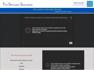 thesimulatorspecialists.com snapshot