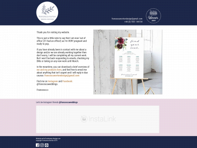 francescawedding.co.uk snapshot