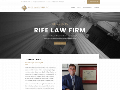 rifelawfirm.com snapshot