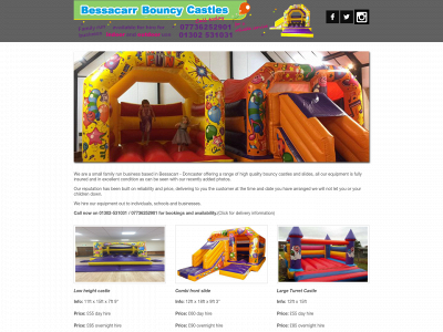 bessacarrbouncycastles.com snapshot