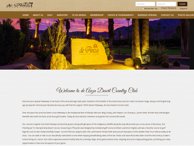 deanzacountryclub.com snapshot
