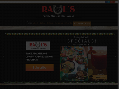 raulsrestaurant.com snapshot