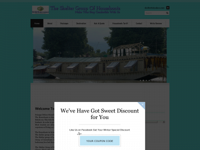 www.shelterhouseboats.com snapshot