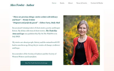 alicefowlerauthor.com snapshot