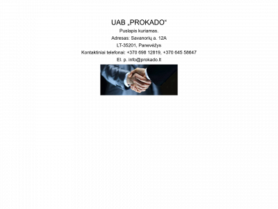 prokado.lt snapshot