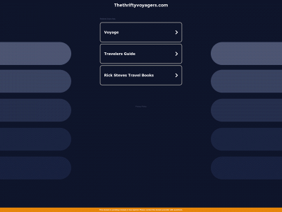thethriftyvoyagers.com snapshot