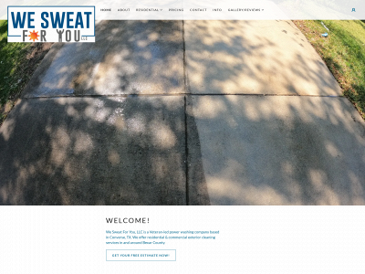 wesweatforyou.com snapshot