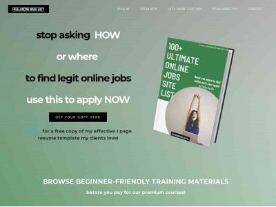www.freelancingmadeeasy.net snapshot