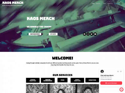 kaosmerch.com snapshot