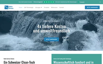 hydro-service.ch snapshot