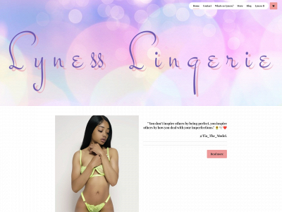 www.lynesslingerie.com snapshot