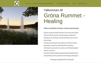 gronarummet-healing.se snapshot