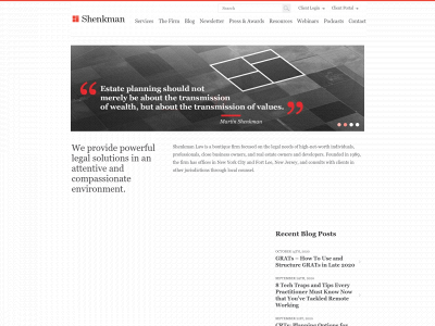 shenkmanlaw.com snapshot