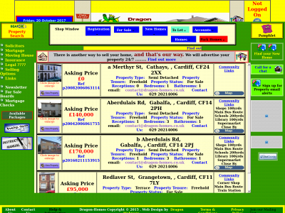dragon-homes.co.uk snapshot