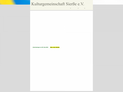 kulturgemeinschaft-siersse.de snapshot