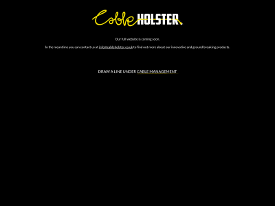 cableholster.co.uk snapshot