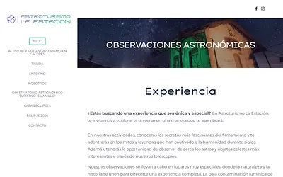 astroturismolaestacion.es snapshot