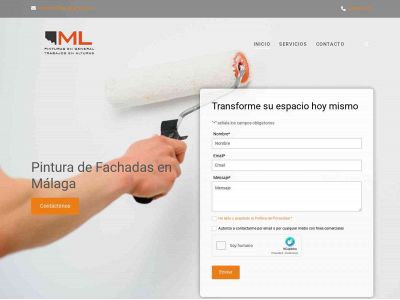www.pinturasml.es snapshot