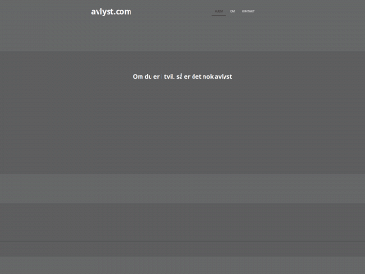 avlyst.com snapshot