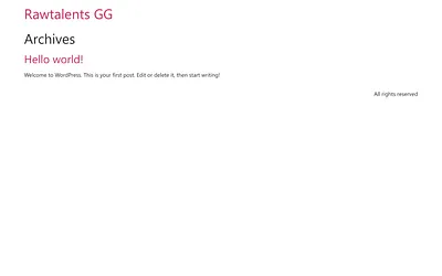 rawtalents.gg snapshot
