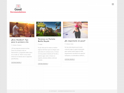 goodrecomendations.com snapshot