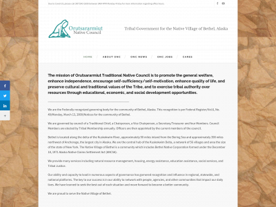 orutsararmiut.org snapshot