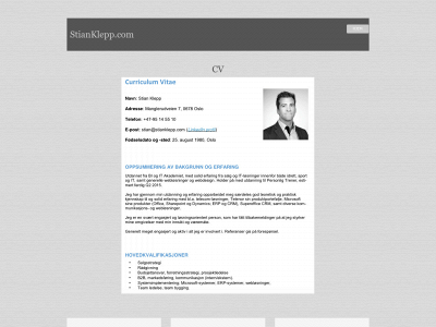 stianklepp.com snapshot