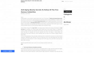 healthandbeautyinformation.weebly.com snapshot