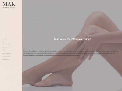 makbeautyclinic.se snapshot