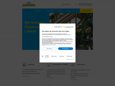 zanzinger-gmbh.de snapshot