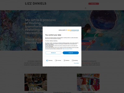 lizzdaniels.com snapshot