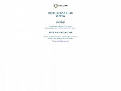 blush-club.dk snapshot