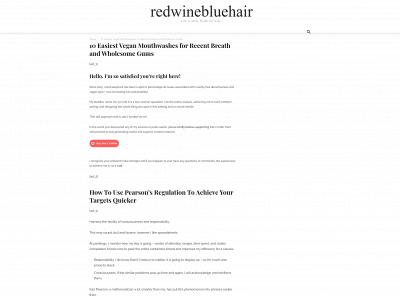 redwinebluehair.com snapshot