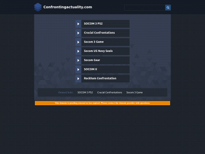 confrontingactuality.com snapshot