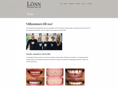 lonndentallab.se snapshot