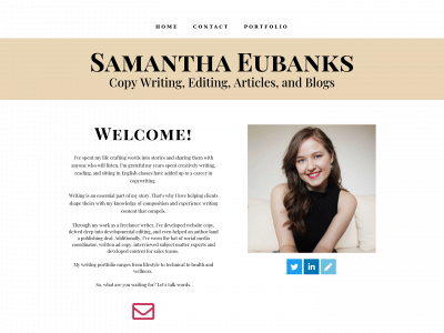 samantha-writes.com snapshot