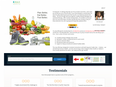 kmaxhealth.com snapshot