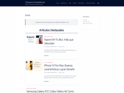 universosmartphone.com snapshot