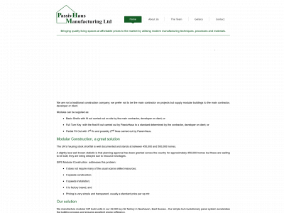 passivhausmanufacturing.com snapshot